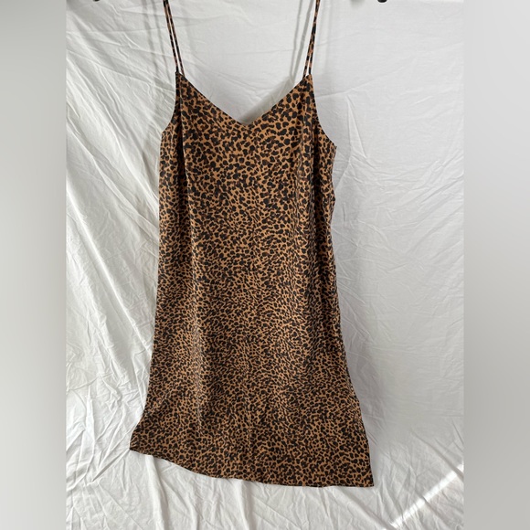 NWT Madewell Silk Slip Dress in Painted Leopard Cheetah Size 12 SOLD OUT ONLINE - Picture 11 of 11